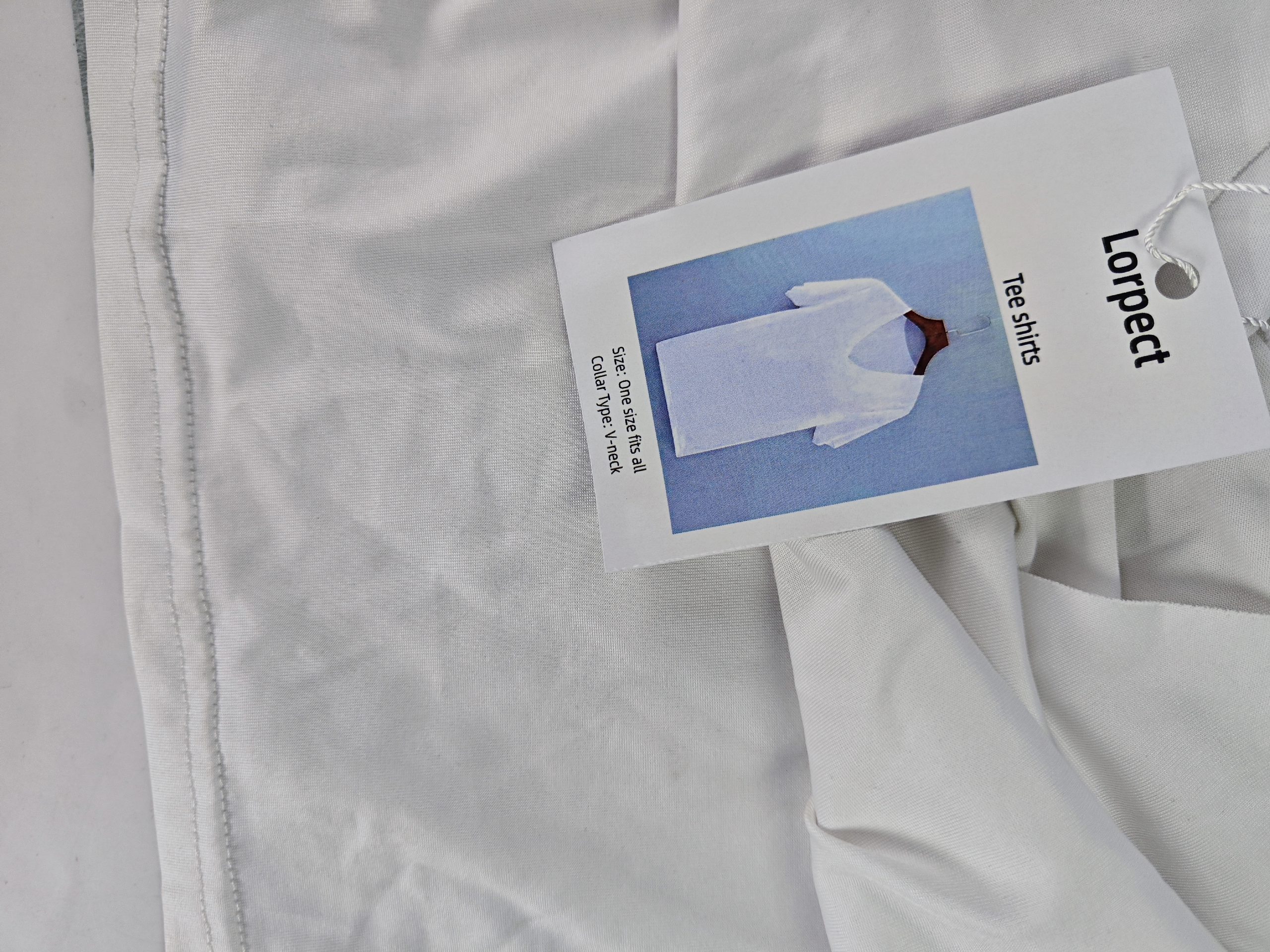 Lorpect Women’s White V-Neck Casual Top – Lightweight, Stylish Polyester Tee Shirt For Everyday Wear - Image 4