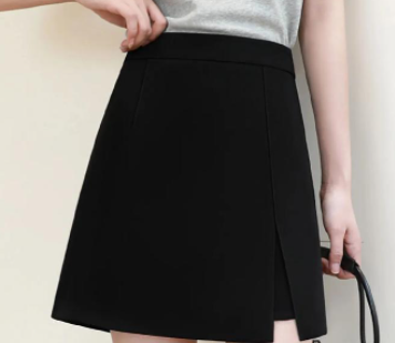 Lorpect Black Skirt – Soft Stretch Pull-On Design, Elegant And Comfortable For Daily Or Office Wear