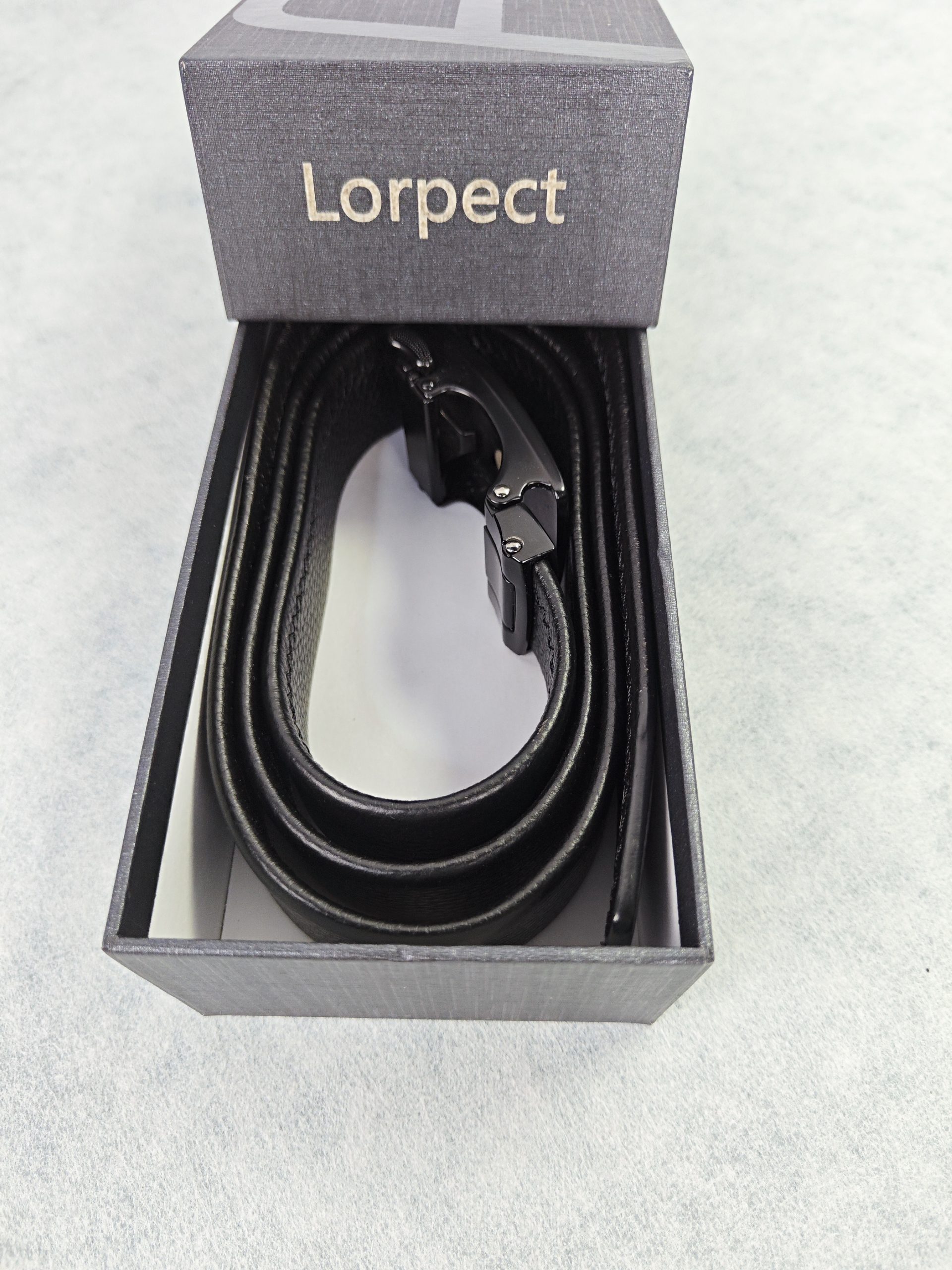 Lorpect Belt For Men, Classic Adjustable Genuine Leather Belt - Image 3