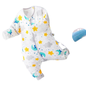 Lorpect Kids Cotton Pajamas – White Short Sleeve Sleepwear With Cute Moon And Stars Print, Lightweight Nightwear For Spring And Summer