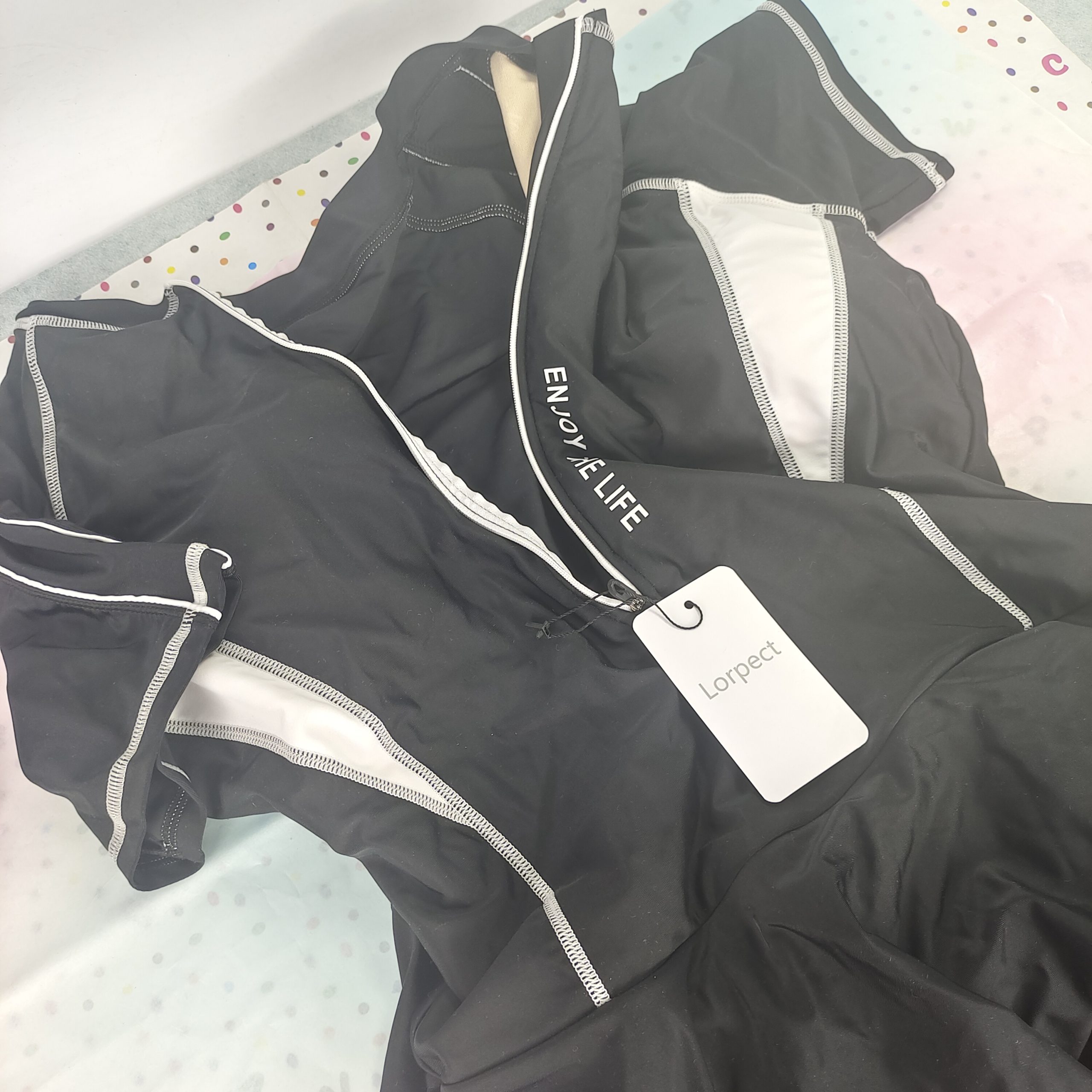 Lorpect Women’s Black Short Sleeve One-Piece Swimsuit Dress – Soft, Padded, And Modest Swimwear For A Casual Elegant Look - Image 4