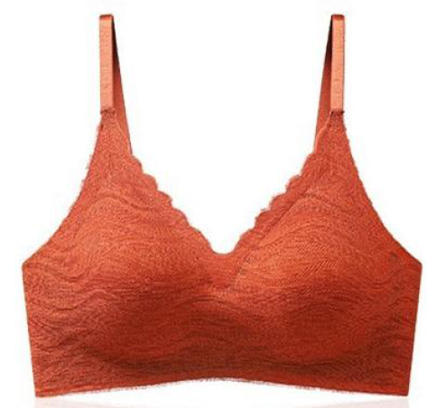 Lorpect Women’s Brick Red Full Coverage Bra – Soft Nylon Underwear With Cotton Lining And Fixed Straps For Everyday Comfort