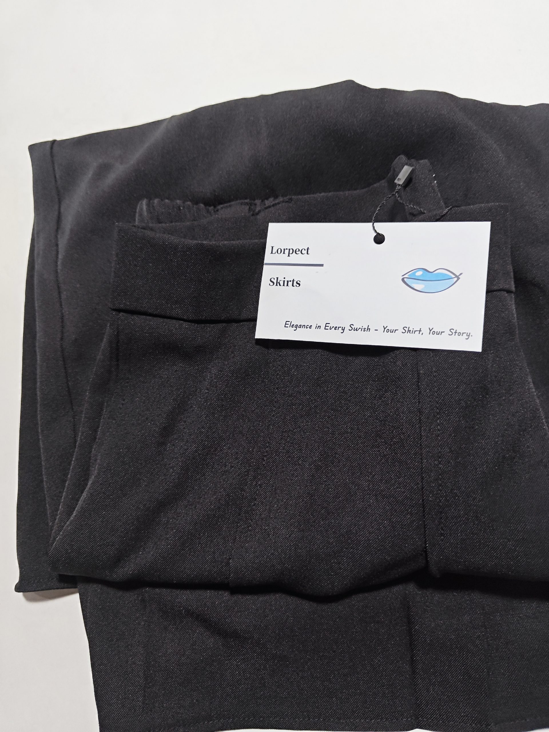 Lorpect Black Skirt – Soft Stretch Pull-On Design, Elegant And Comfortable For Daily Or Office Wear - Image 4